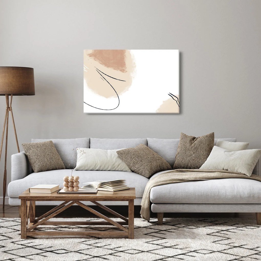 Kép - Fehér absztrakció (90x60 cm)