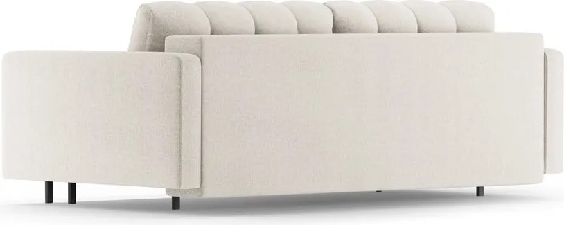 Krémszínű kinyitható tárolóhelyes kanapé 222 cm Bali – Cosmopolitan Design