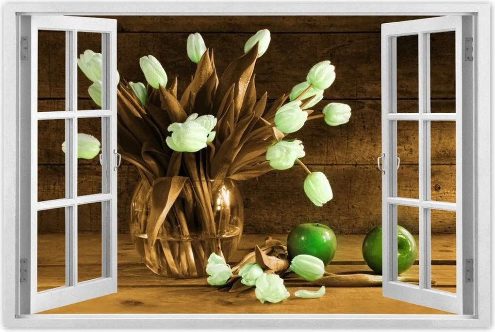 Poszterek 90x60 Szépia tulipánok