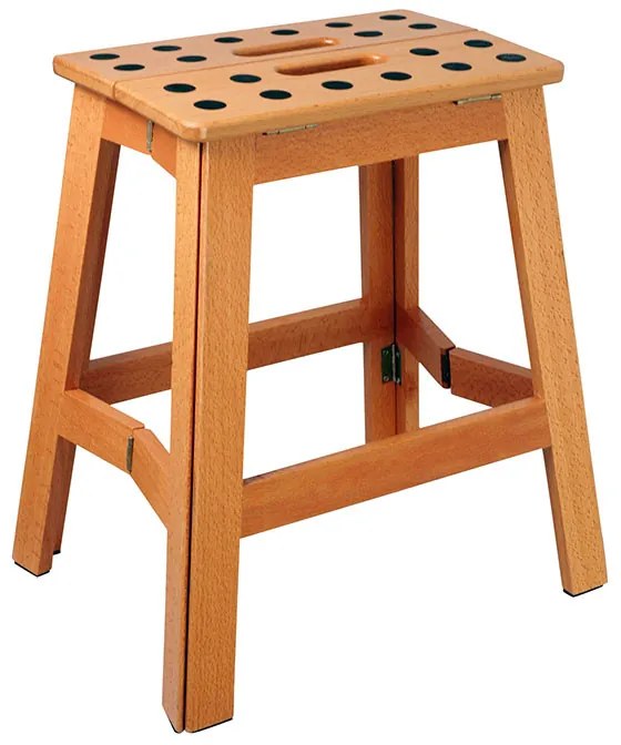 Összecsukható fa sámli, 41 cm