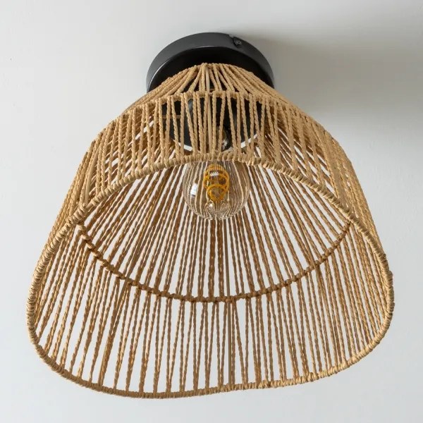 Brilagi - LED felületre szerelhető csillár CERIA BOHO 1xE27/40W/230V átm. 30 cm barna