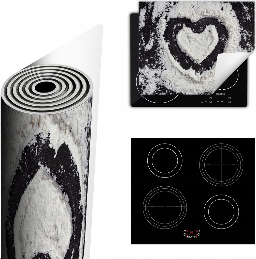 Tűzhelyvédő Szőnyeg Több Helyet Biztosít 60x52 szív