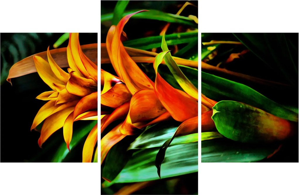 Narancssárga csokor képe (90x60 cm)