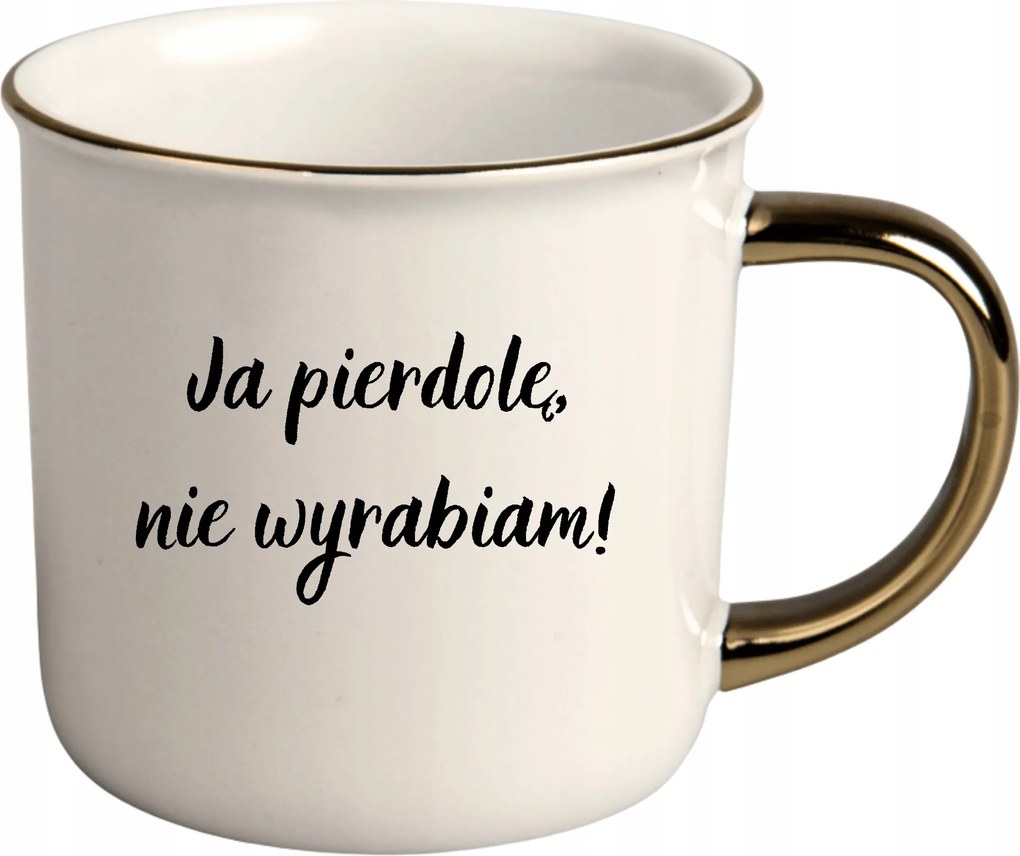 Bögre Fehér Arany Rant Ajándék Vicces Nőnap Nem Gyúrok