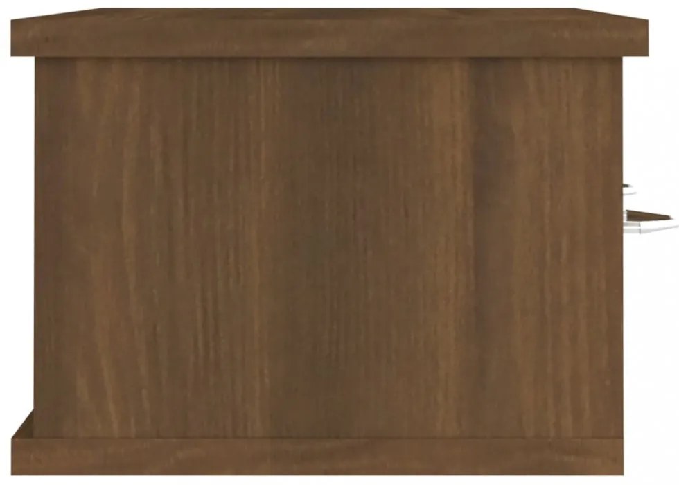 barna tölgy színű szerelt fa faliszekrény 60 x 26 x 18,5 cm