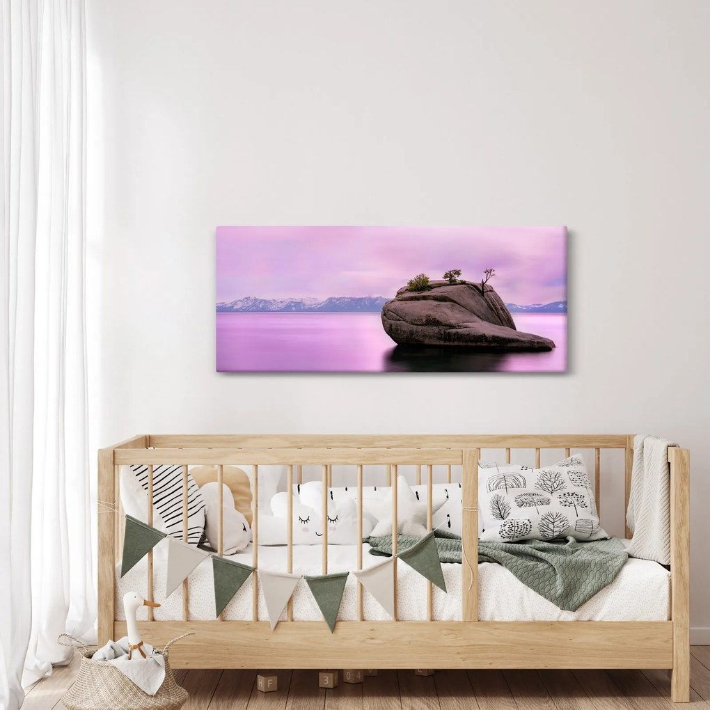 Kő a tengerben képe (120x50 cm)