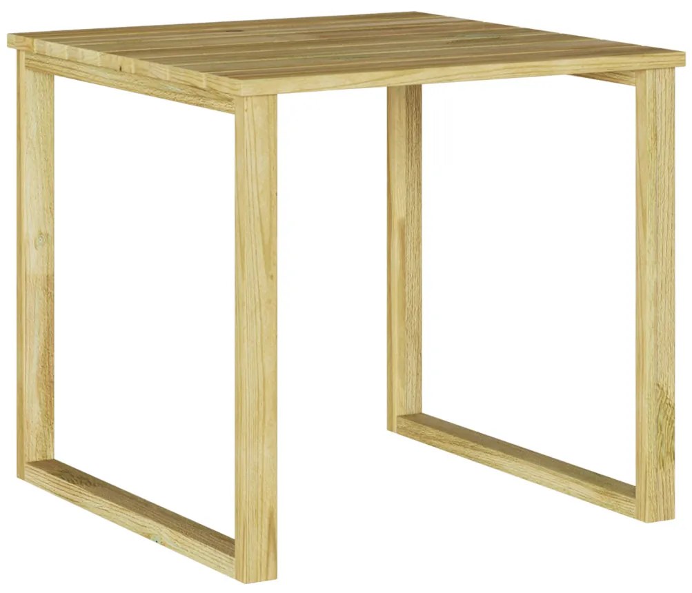 Napágyasztal 50.5x50.5x46 cm Impregnált fenyőfa