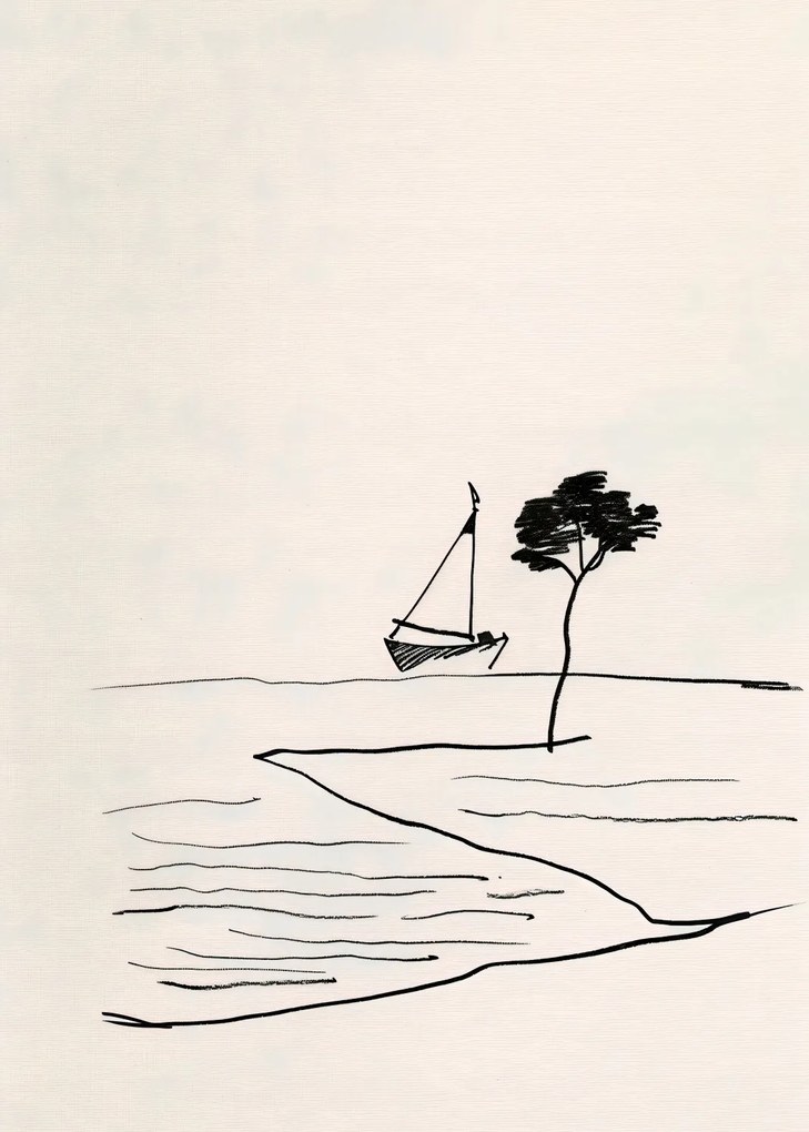 Poszter 50x70cm Tengerparti nyugalom