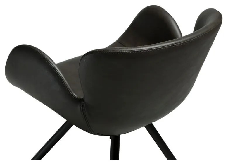 Szürke kárpitozott karfás étkezőfotel Gaia – DAN-FORM Denmark