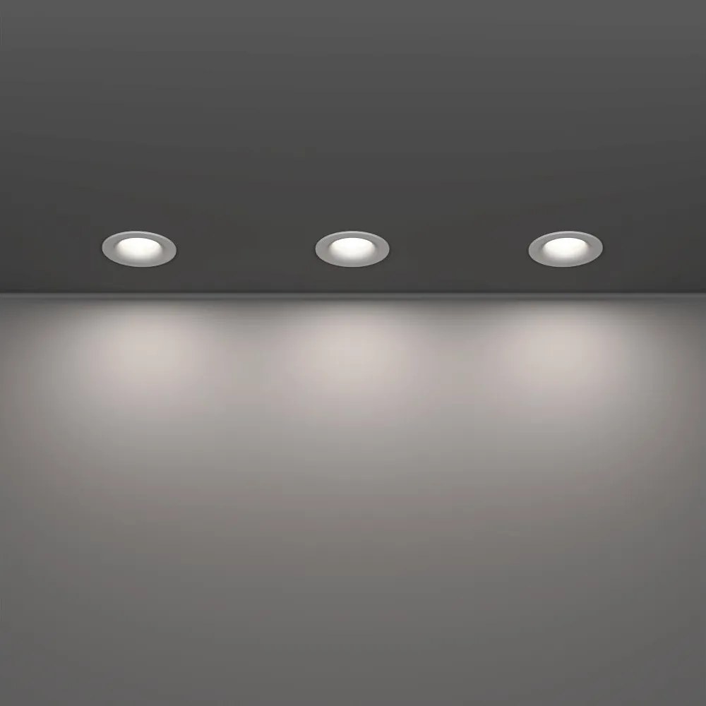 Eglo 902272-3 darabos LED szett SALABATE fürdőszobai beépíthető lámpa, LED/4,9W/230V, Ø8,8 cm, IP65, fehér