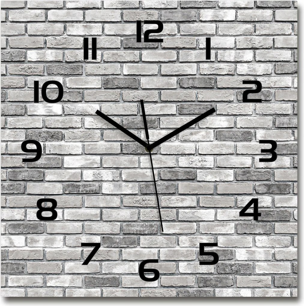 Üveg falióra, nagy téglafal 60x60