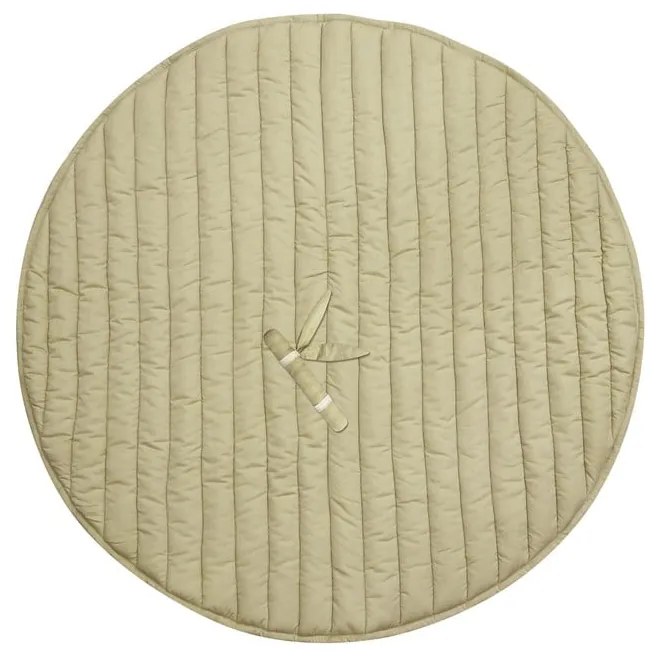 Zöld-krémszínű játszószőnyeg Bamboo Leaf – Lorena Canals