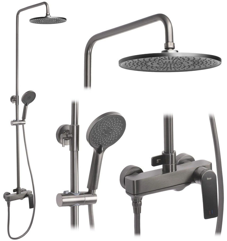 Zuhanyszett REA AVALON  Titanium