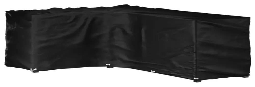 L-alakú kerti bútorhuzat 18 fűzőlyukkal 220 x 285 x 80 cm