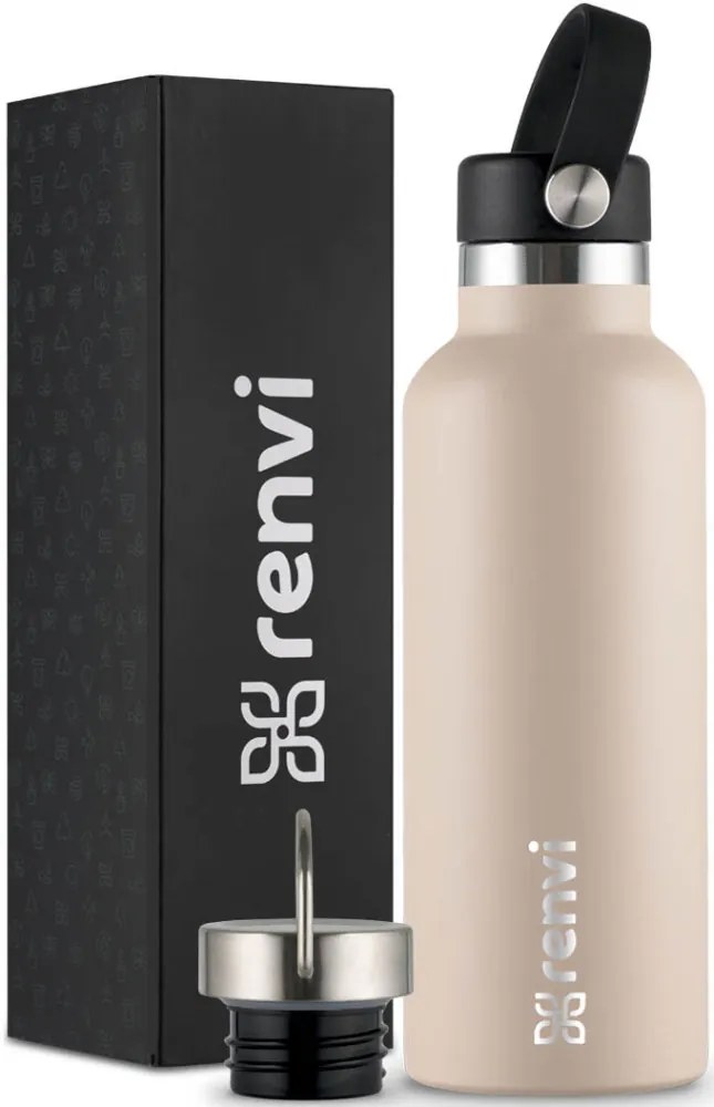 Renvi Termosz Fém Kulacs Bézs | Alap Kupak (620 ml)