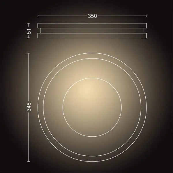 Philips 32610/31/P6 - Hue BEING dimmelhető LED lámpatest LED/27W/230V + távirányító