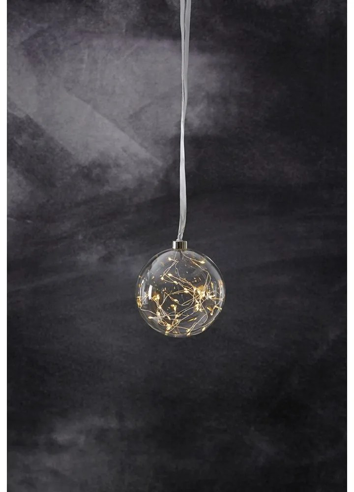 Fehér karácsonyi fénydekoráció ø 15 cm Glow – Star Trading