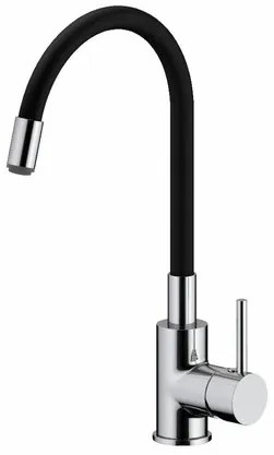 Ceramia S-Line Pro mosogató csaptelep szilikon karral fekete / króm SIKOBSLPRO290C