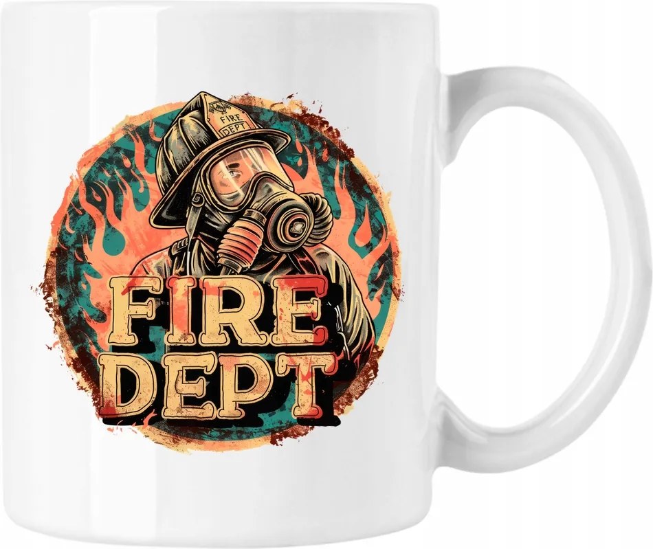 Tűzoltó bögre Mentő 6 Fehér 330ml