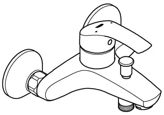 GROHE 33300002 - Kádcsaptelep EUROSMART DN 15 fényes króm
