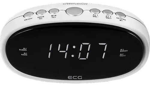 ECG RB 010 Digitális radiós ébresztőóra, fehér