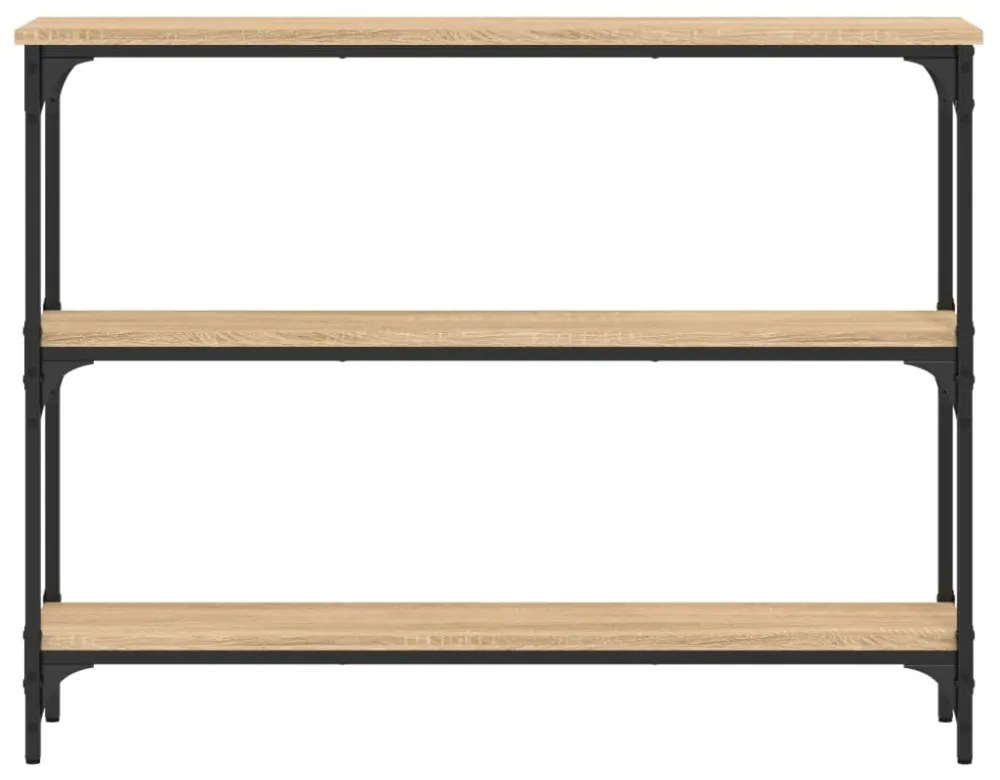 vidaXL sonoma tölgy színű szerelt fa dohányzóasztal 100 x 22,5 x 75 cm