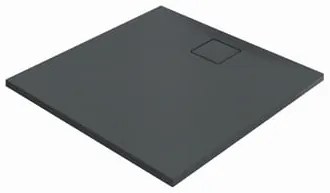 Zuhanytálca négyzet Hüppe EasyFlat 100x100 cm öntött márvány antracit matt EF0102.128