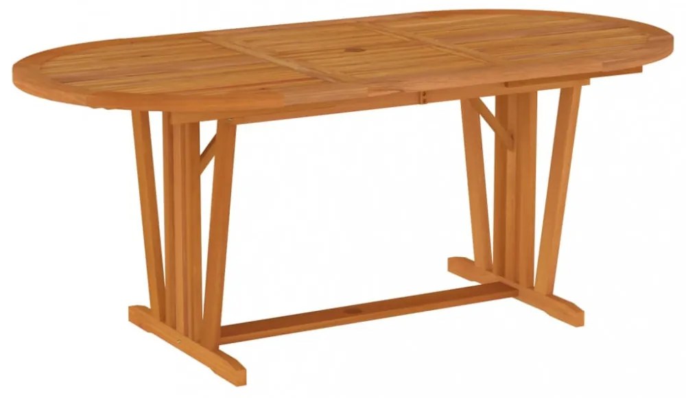 tömör eukaliptuszfa kerti asztal 200 x 100 x 75 cm