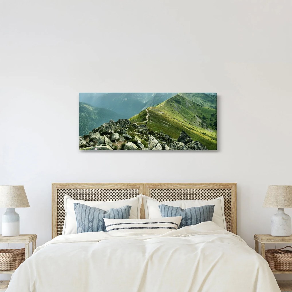 Kép - Hegyi táj (120x50 cm)