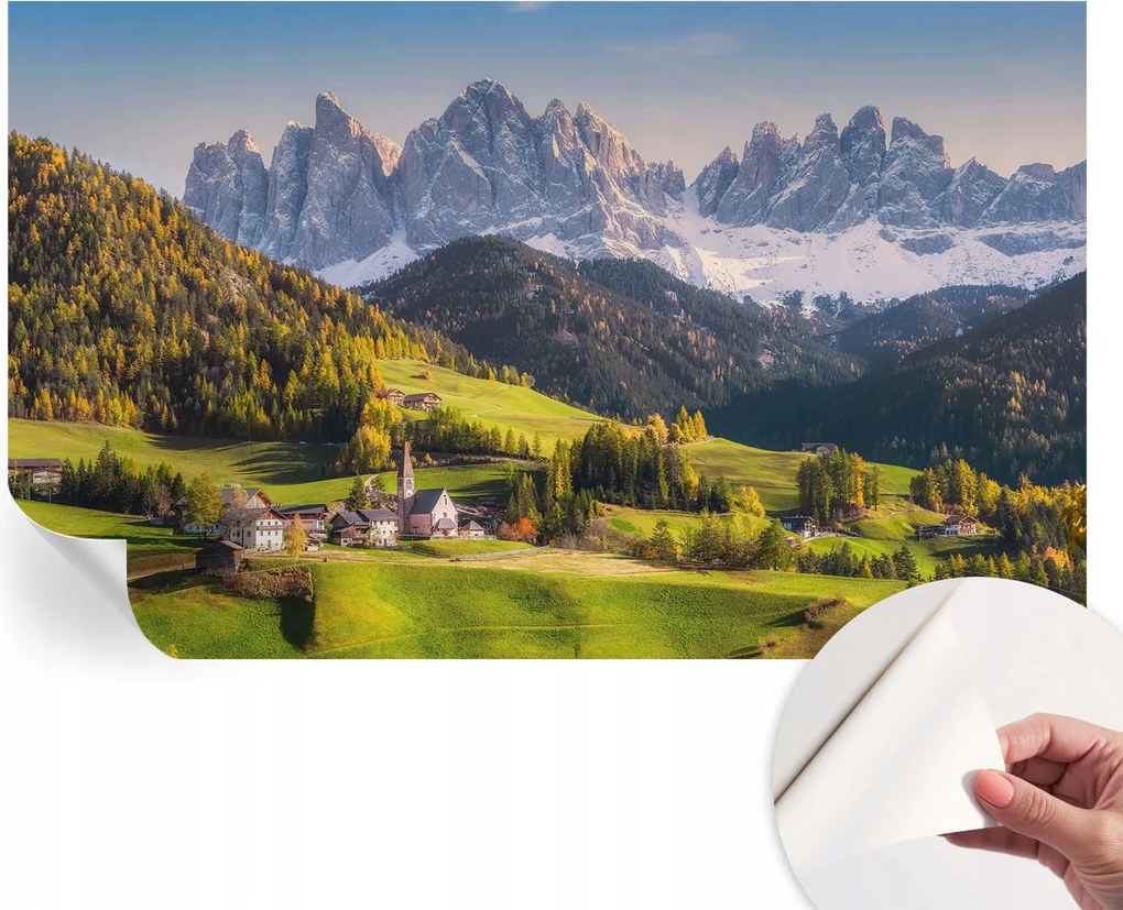 Modern öntapadós fotótapéta falra Hegyi tájkép 416x254 cm