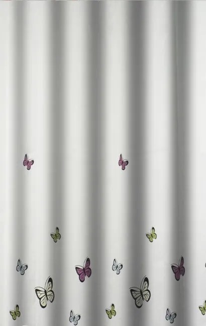 Zuhanyfüggöny - NEW BUTTERFLY - Impregnált textil -180 x 200 cm