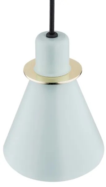 Argon 4682 - Csillár zsinóron BEVERLY 1xE27/15W/230V kék/arany