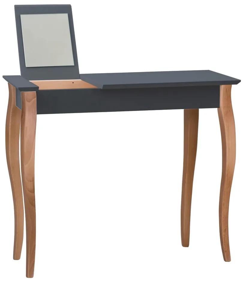 Dressing Table grafitszürke fésülködőasztal tükörrel, hosszúság 105 cm - Ragaba