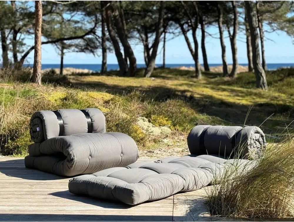 Design OUT™ Buckle Up Dark Grey kinyitható sötétszürke kültéri fotel - Karup Design