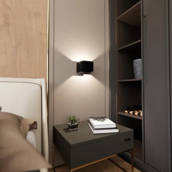 Fali lámpa FROST 1xG9/8W/230V fekete