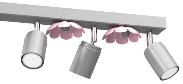 Spotlámpa FLOWER 6xGU10/8W/230V matt króm