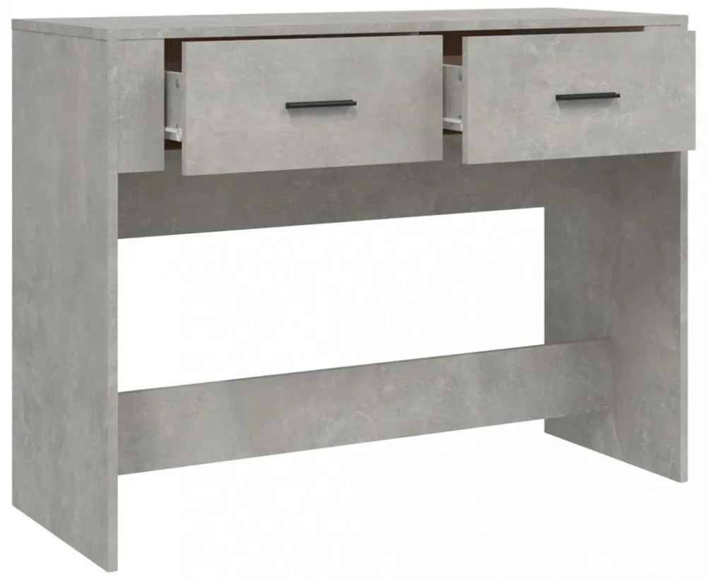 betonszürke szerelt fa dohányzóasztal 100 x 39 x 75 cm