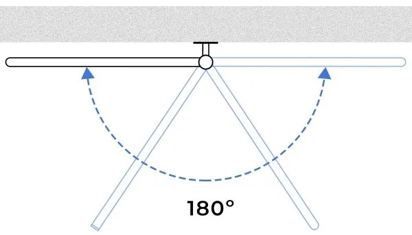 Elektromos törölközőszárító FOUETTE 185W/230V, 81,8 cm, IP44, fehér