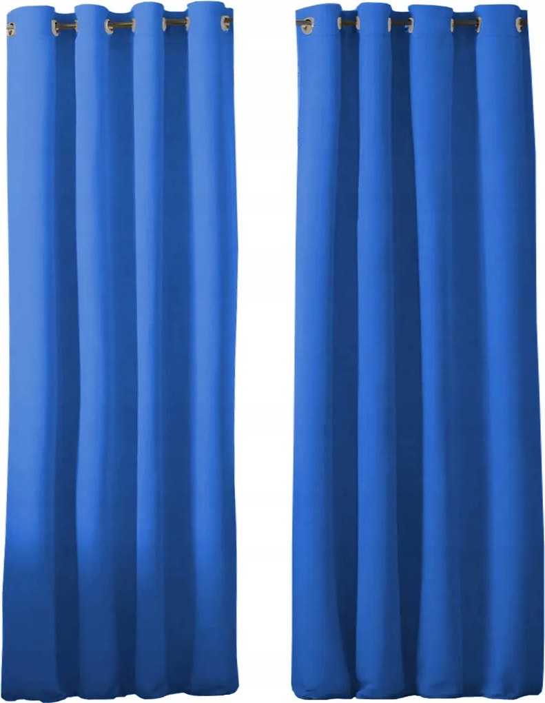 Panama Kész Függöny Szett 145x250 matt kék