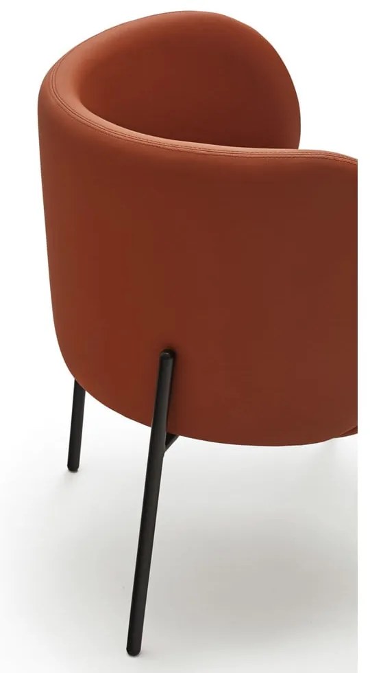 Narancssárga kárpitozott étkezőfotel szett 2 db-os Mogi – Teulat