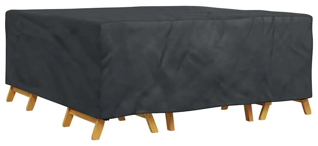 Kültéri bútorhuzat Fekete 200 x 190 x 85 cm 420D