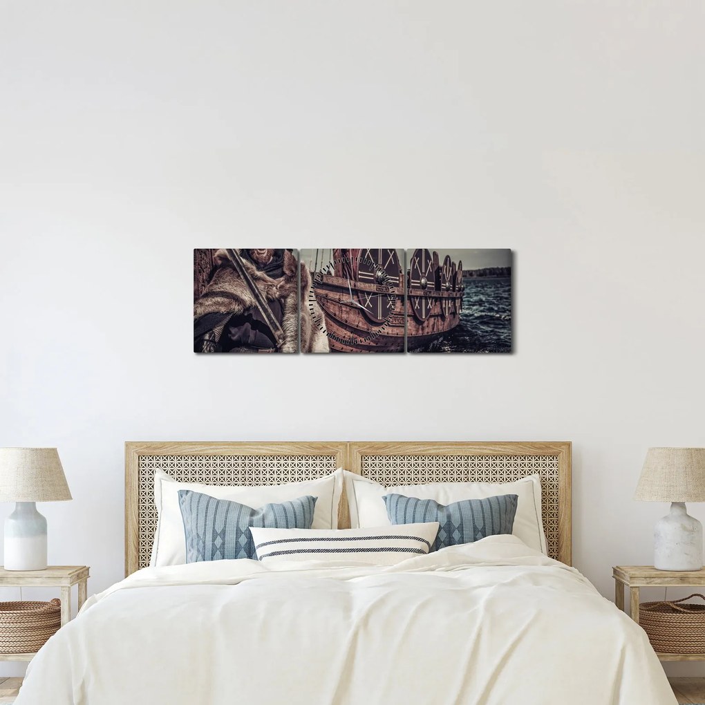 Kép - Viking (órával) (90x30 cm)