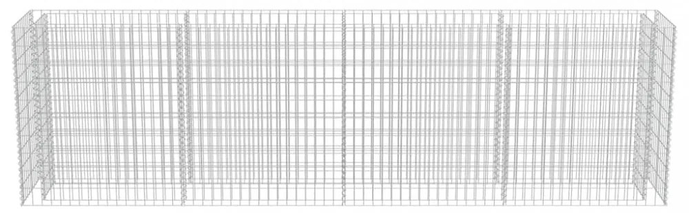 horganyzott acél gabion magaságyás 360 x 50 x 100 cm