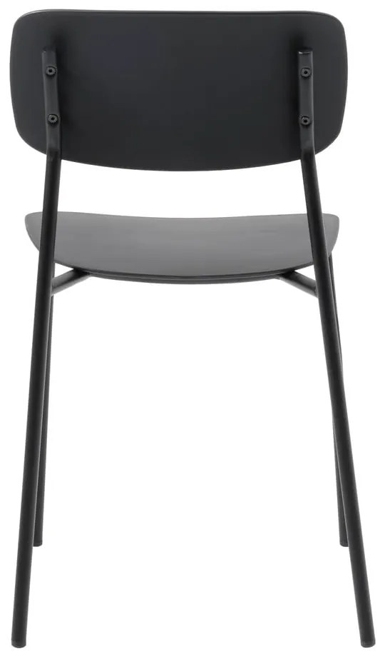 Fekete étkezőszék szett 2 db-os Kirkland – Unique Furniture