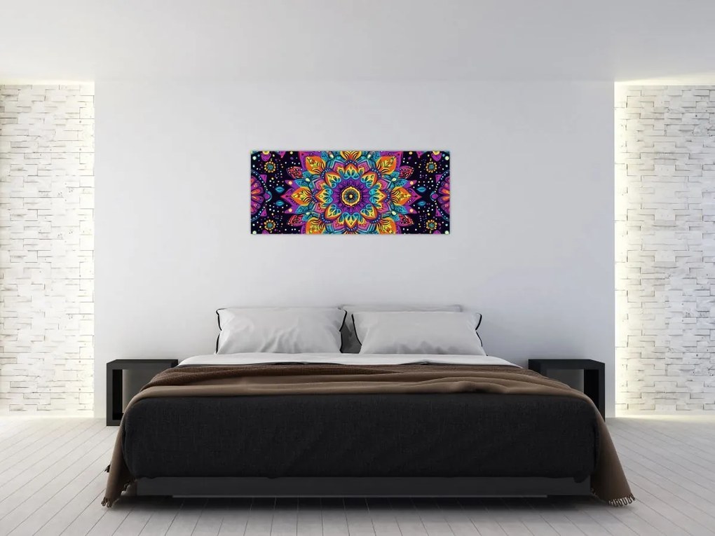 Kép - Kaleidoszkópos mandala (120x50 cm)