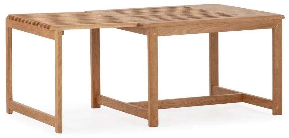 Natúr színű tölgyfa dohányzóasztal 60x70 cm Unai – MOME