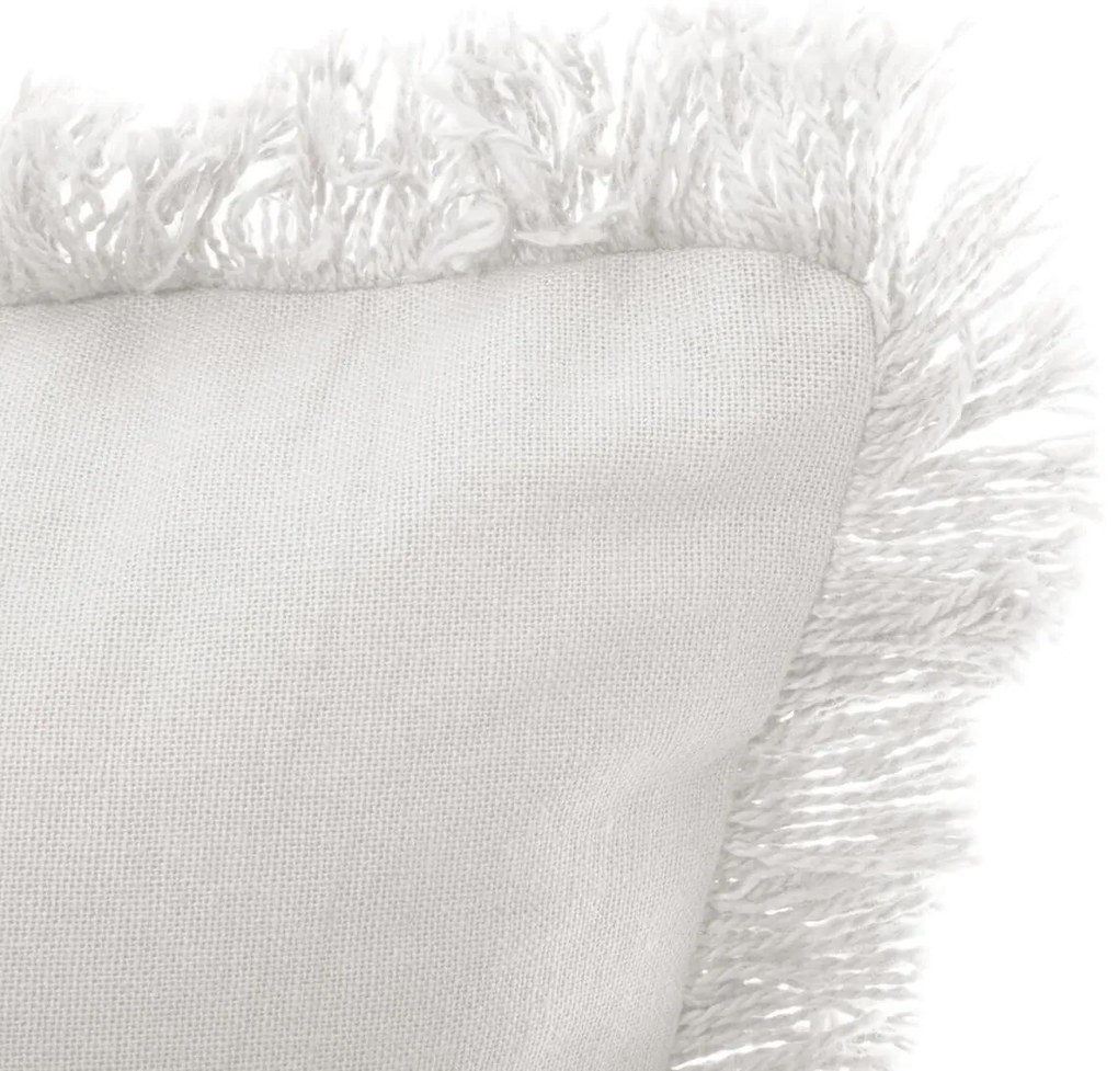 FRINGE párna rojtokkal, elefántcsont színben 30x50 cm