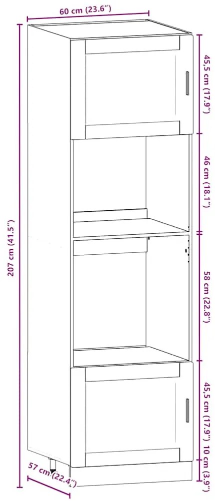7 darabos konyhaszekrény szett Porto&quot; Fehér színű műfa&quot;