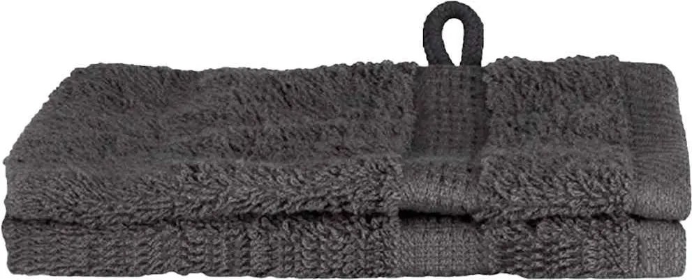 vidaXL Vendégtörölköző SOLUND 2 pcs Antracit 15 x 21 cm 550 gsm