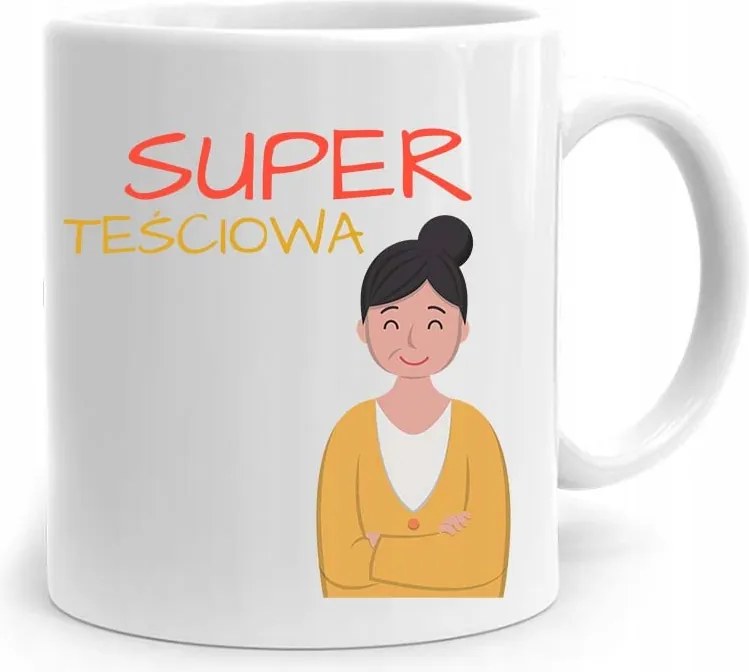 Ajándék Bögre Anyósnak Szuper Anyós Nyomtatott Fényképpel